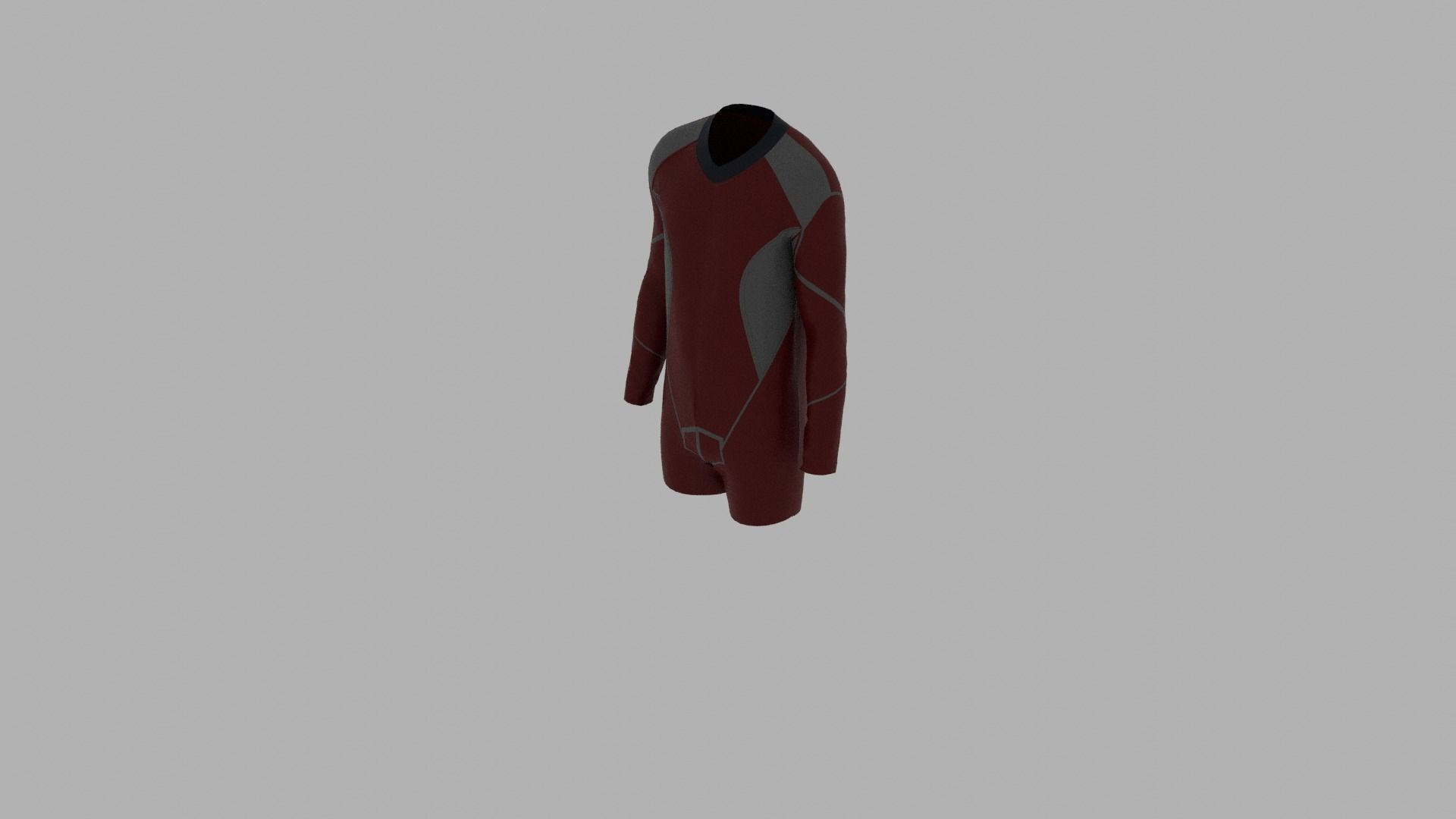 Sport Suit Low-poly 3D model_4