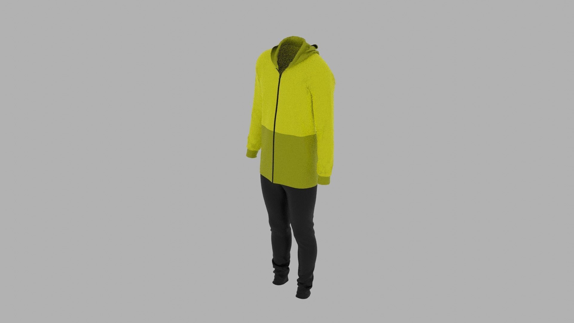 Sport Suit Low-poly 3D model_4