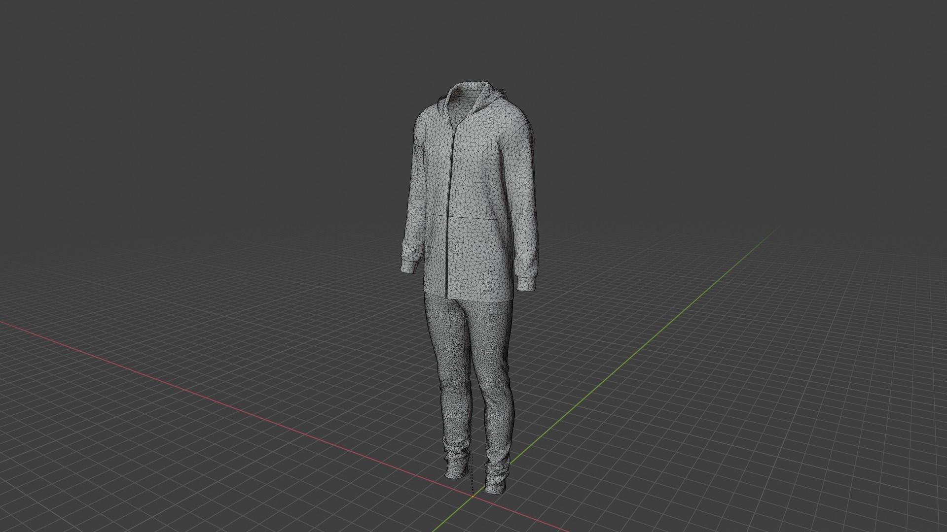 Sport Suit Low-poly 3D model_9