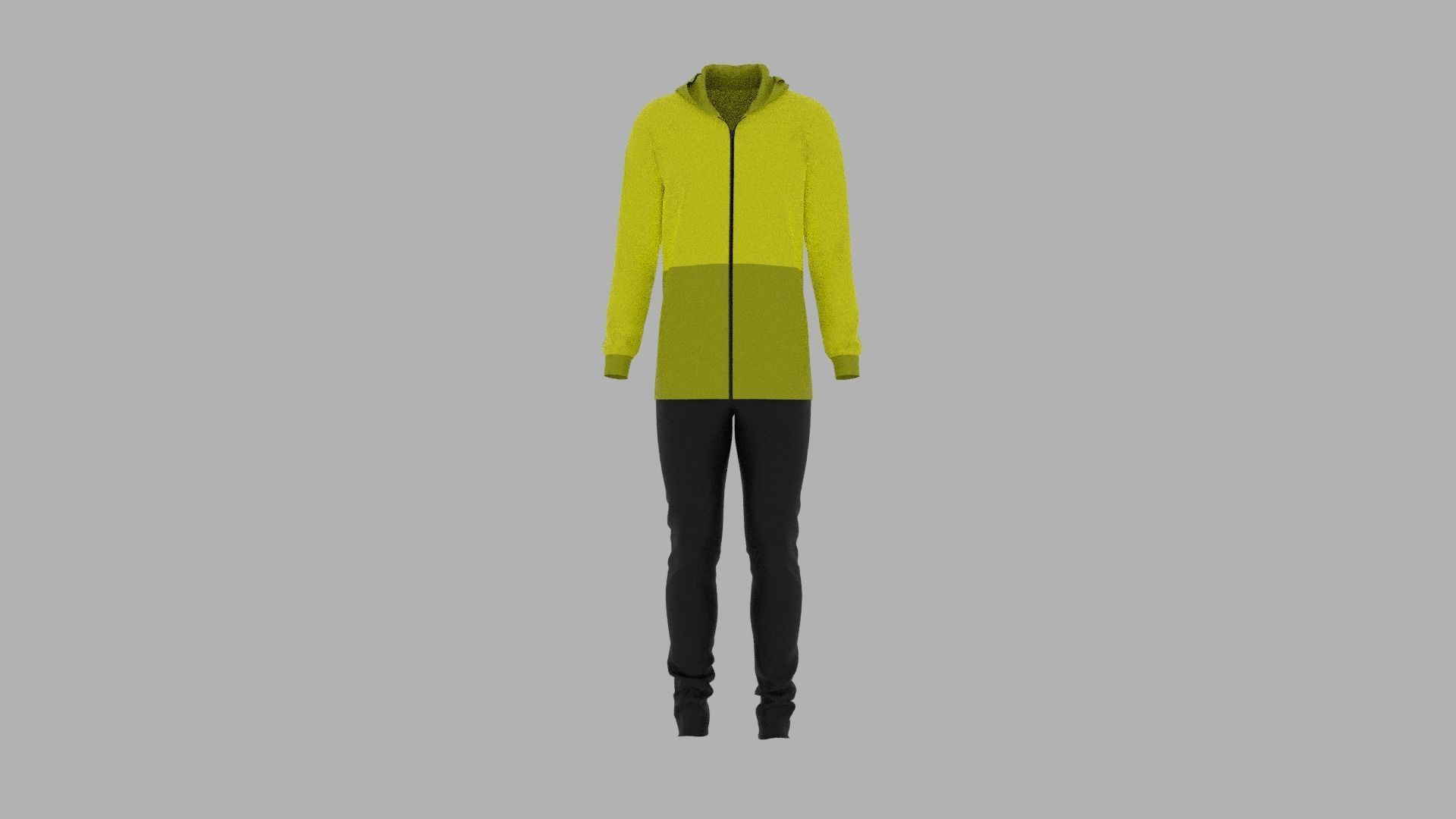 Sport Suit Low-poly 3D model_1