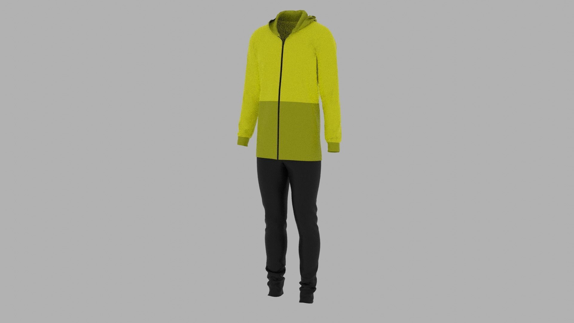 Sport Suit Low-poly 3D model_2