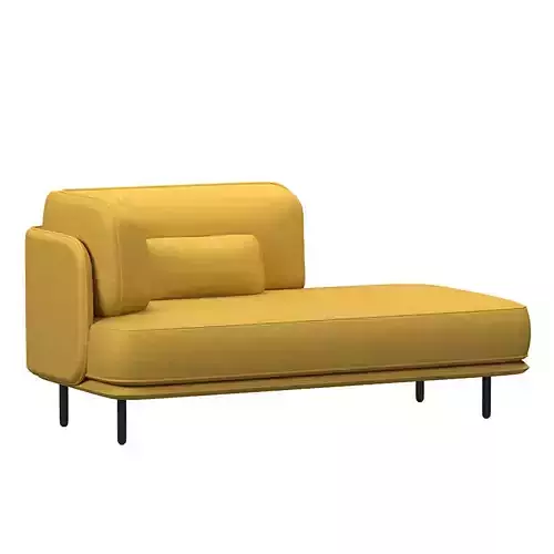 Numeral Sofa Low-poly 3D model