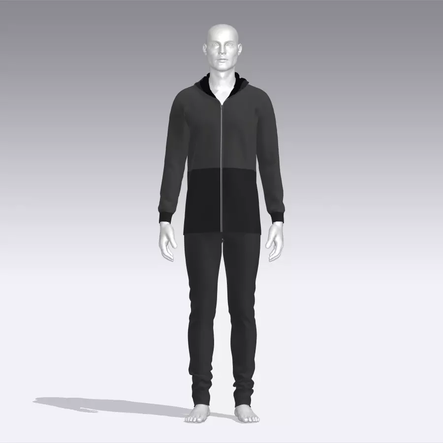 Sport Suit Low-poly 3D model