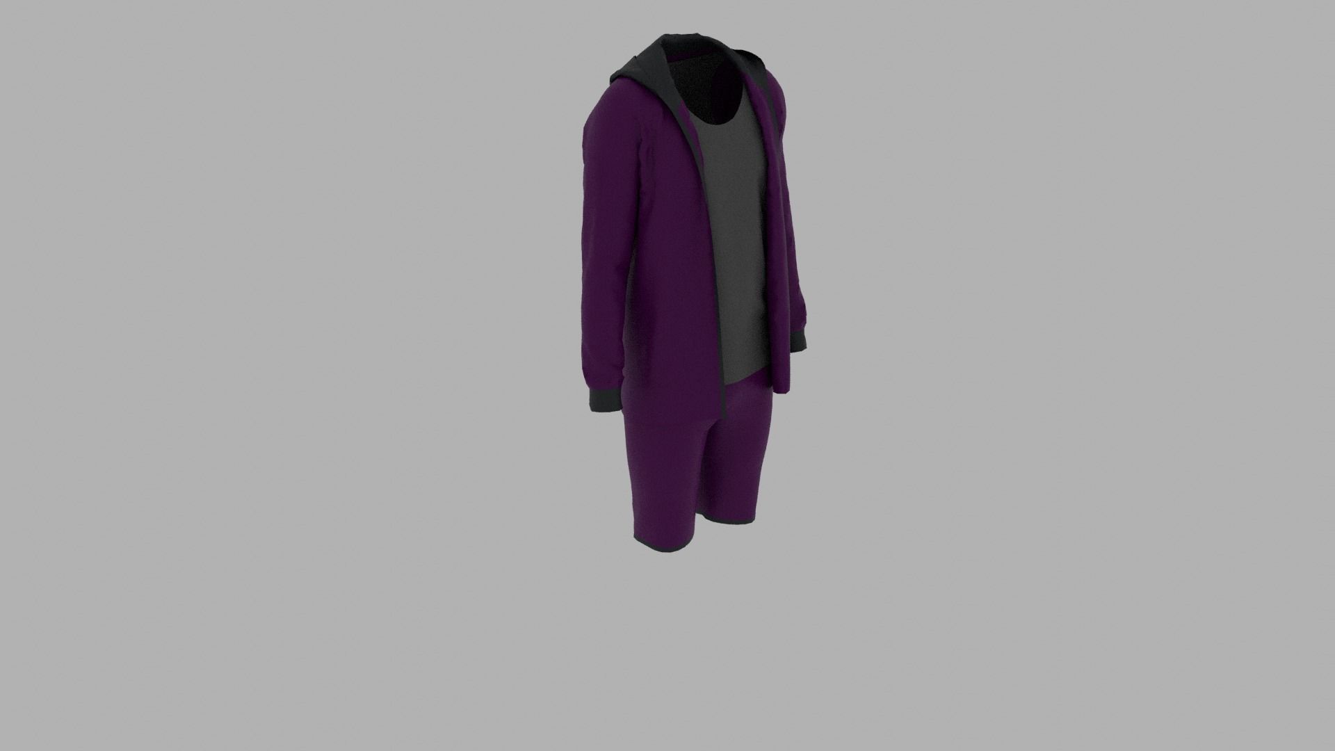 Sport Suit Low-poly 3D model_5