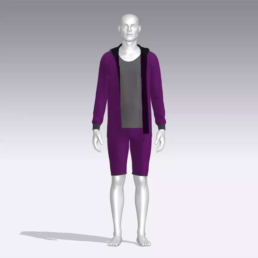Sport Suit Low-poly 3D model_0