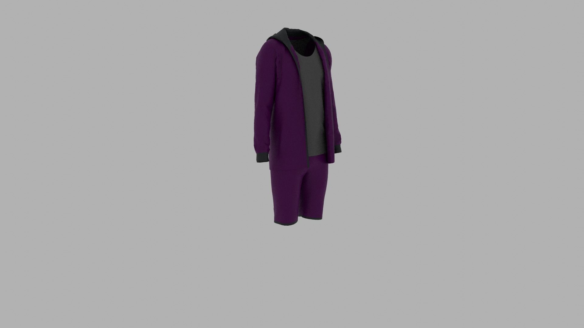 Sport Suit Low-poly 3D model_3