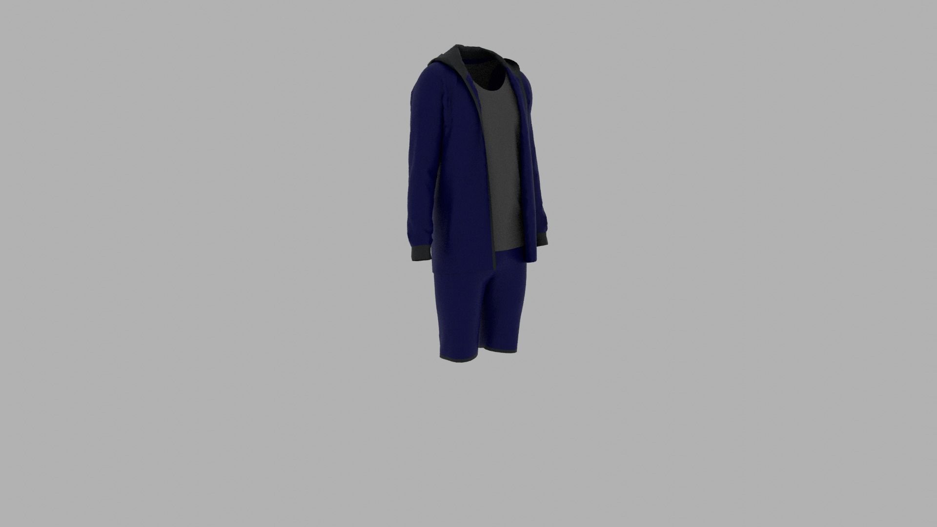 Sport Suit Low-poly 3D model_3