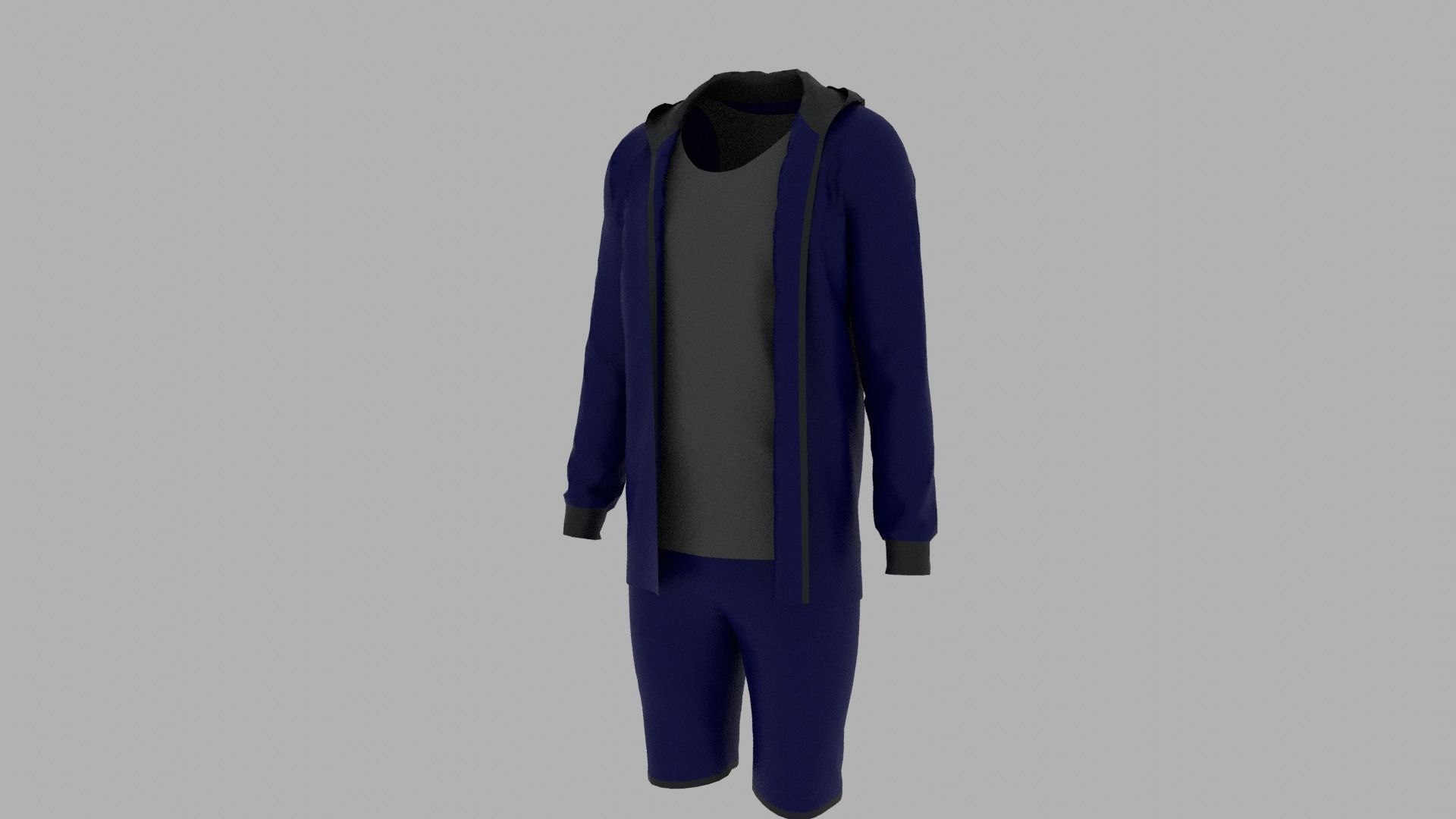 Sport Suit Low-poly 3D model_7
