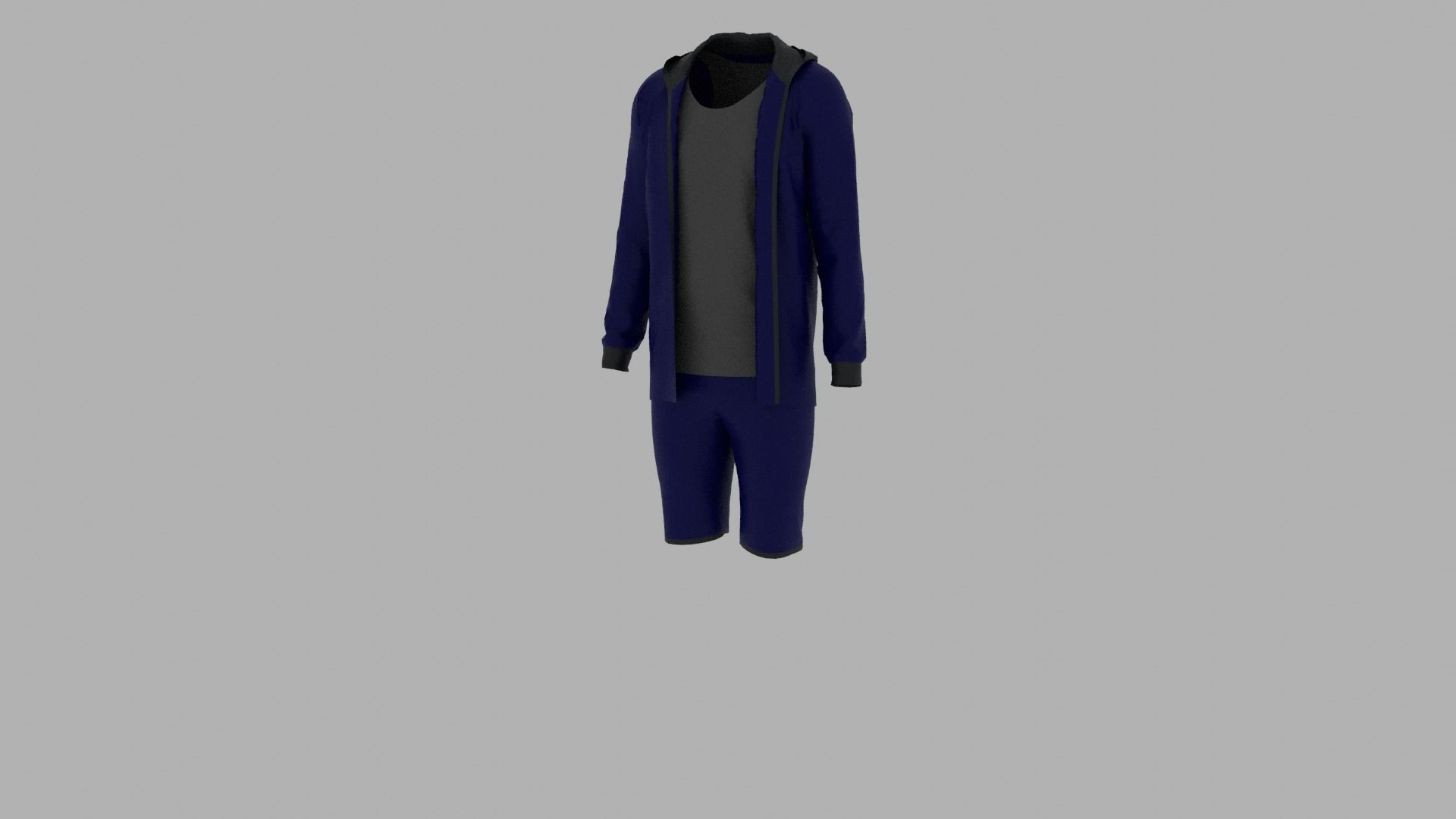 Sport Suit Low-poly 3D model_2