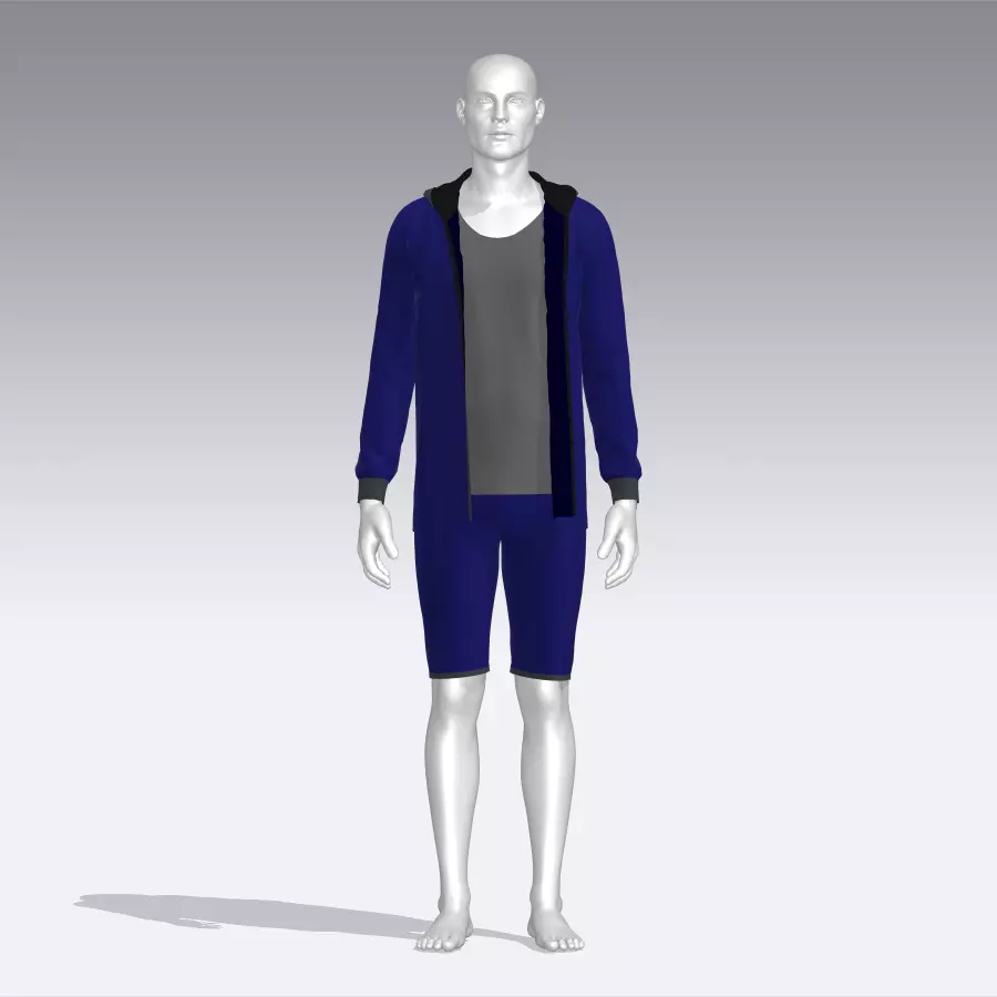 Sport Suit Low-poly 3D model_0