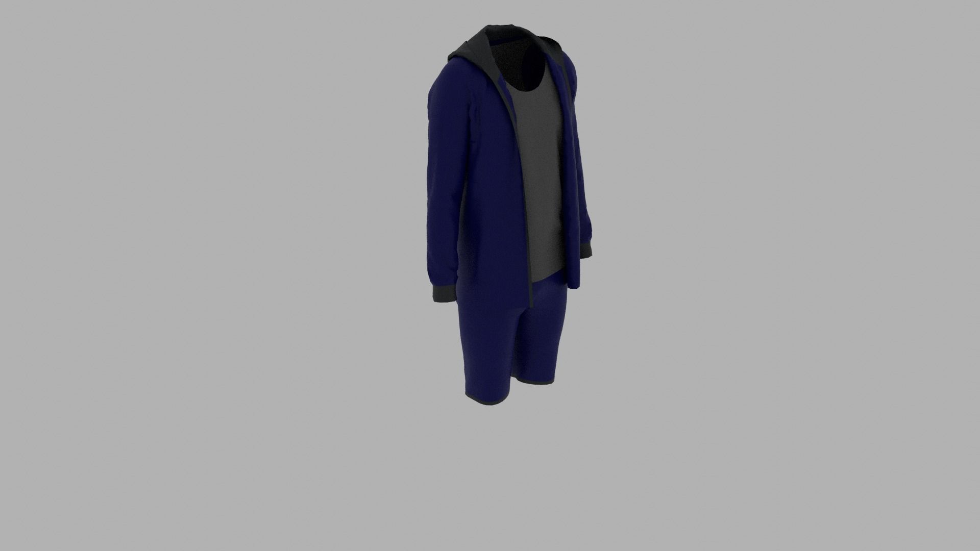 Sport Suit Low-poly 3D model_5