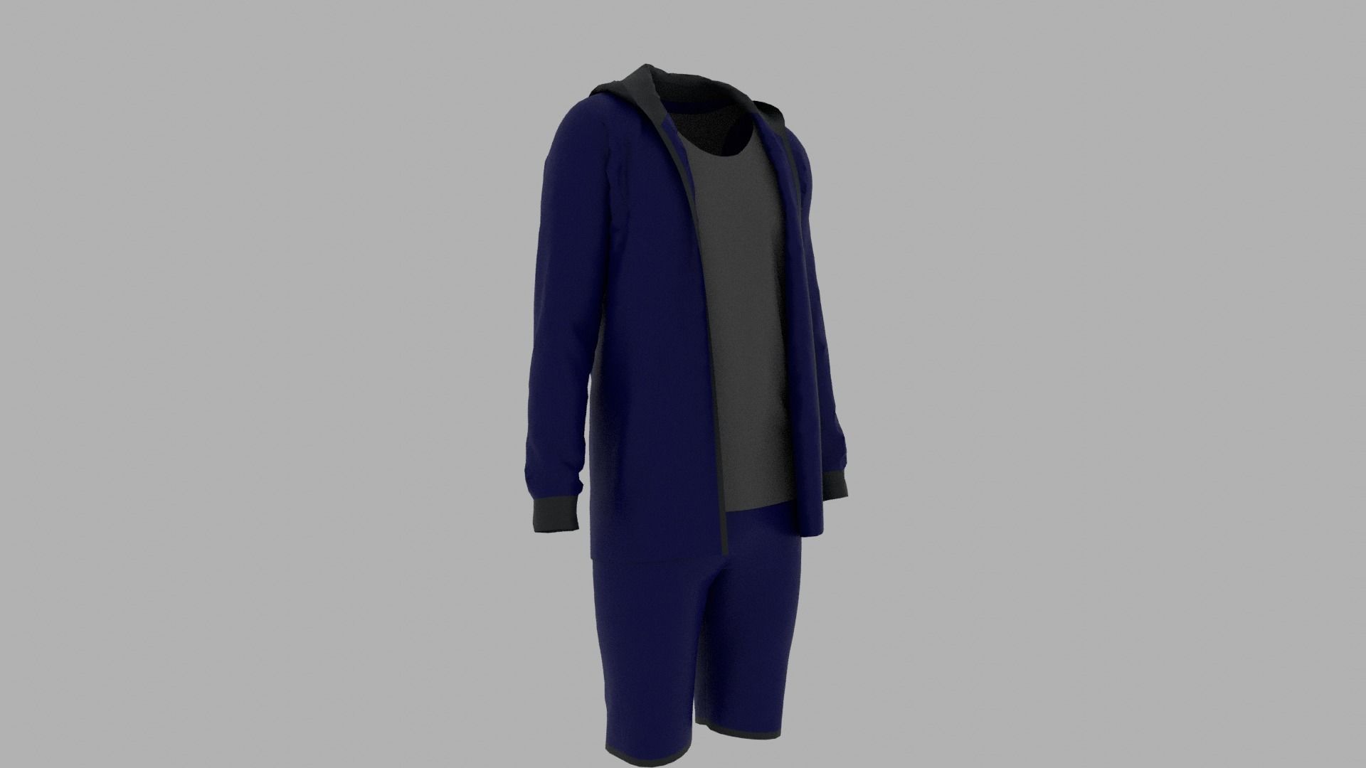 Sport Suit Low-poly 3D model_6