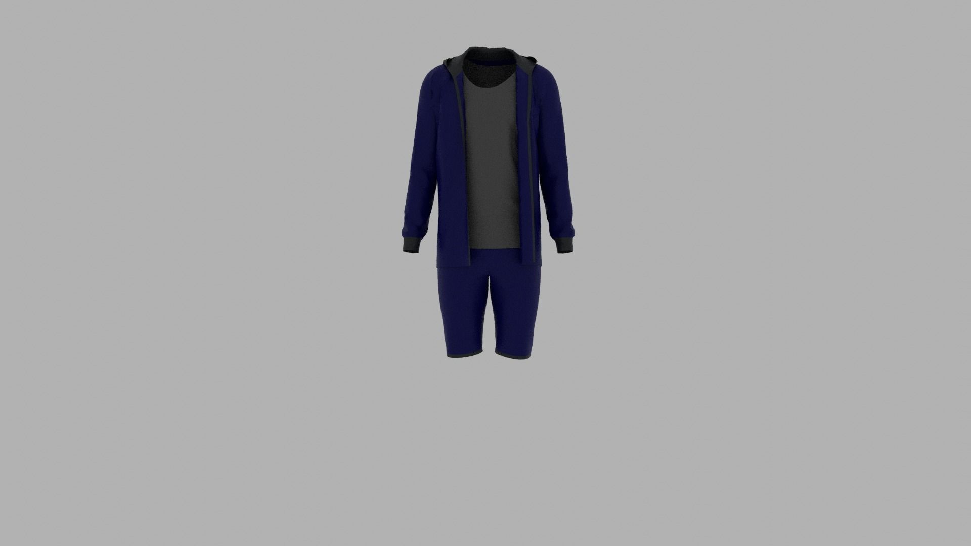 Sport Suit Low-poly 3D model_1