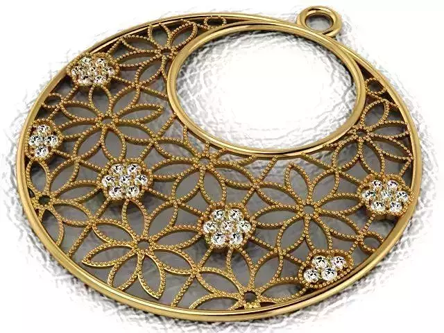 Enameled Flower Gold Set