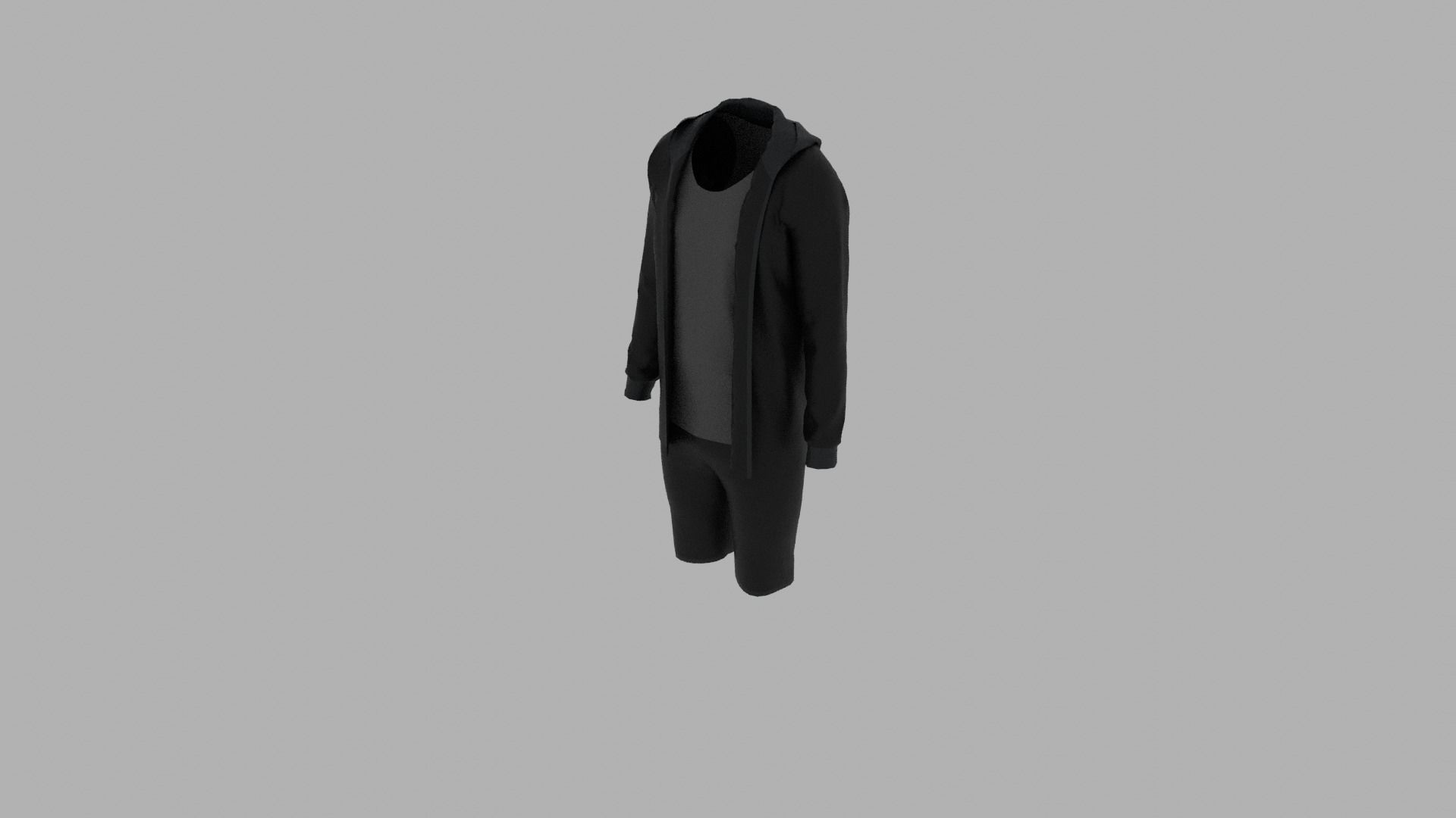 Sport Suit Low-poly 3D model_4