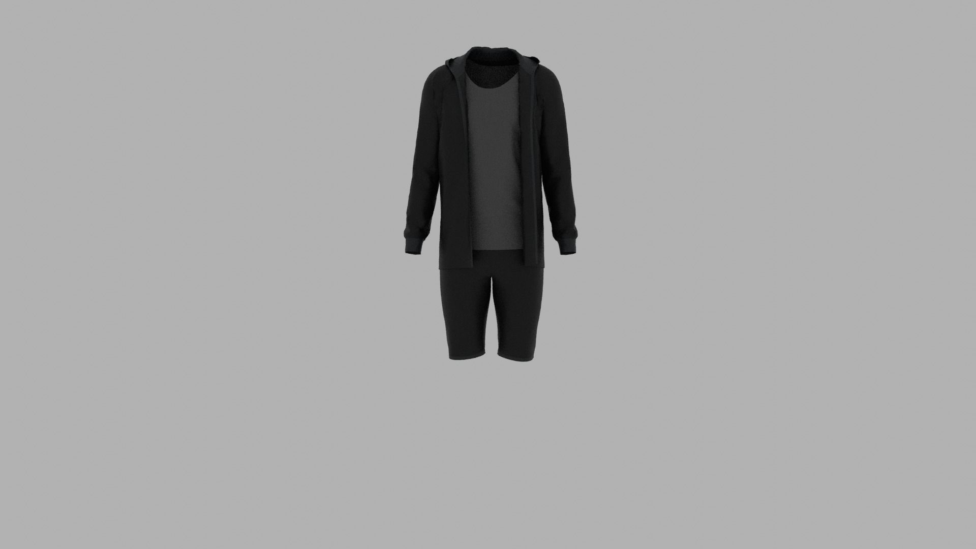 Sport Suit Low-poly 3D model_1
