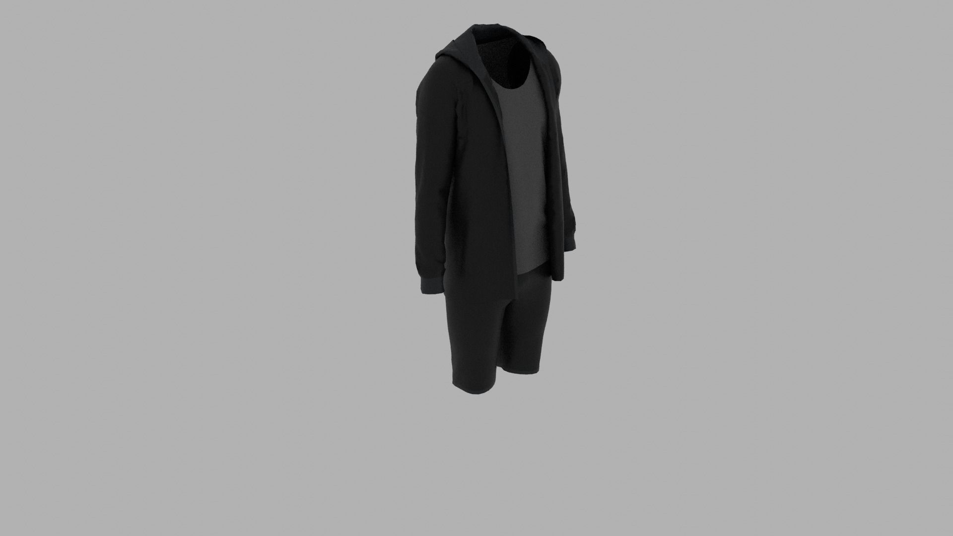 Sport Suit Low-poly 3D model_5