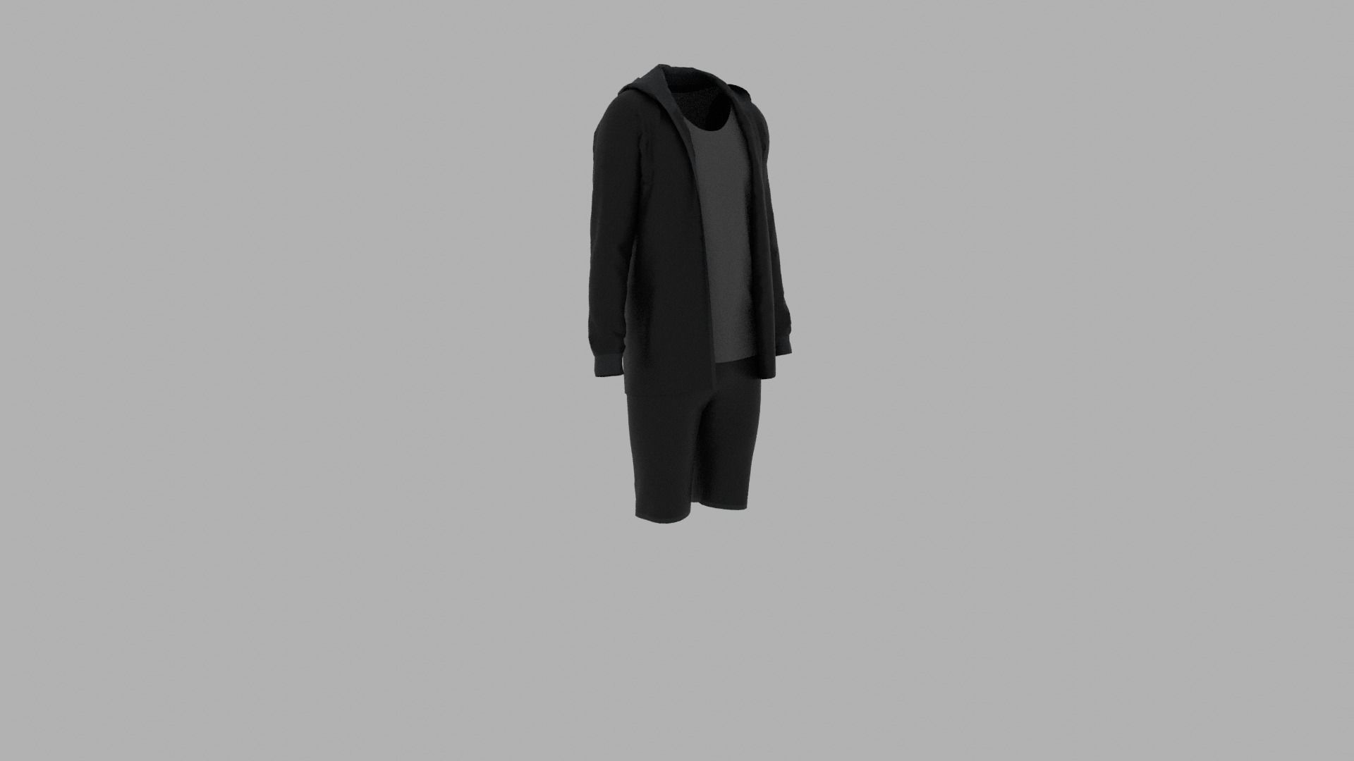 Sport Suit Low-poly 3D model_3