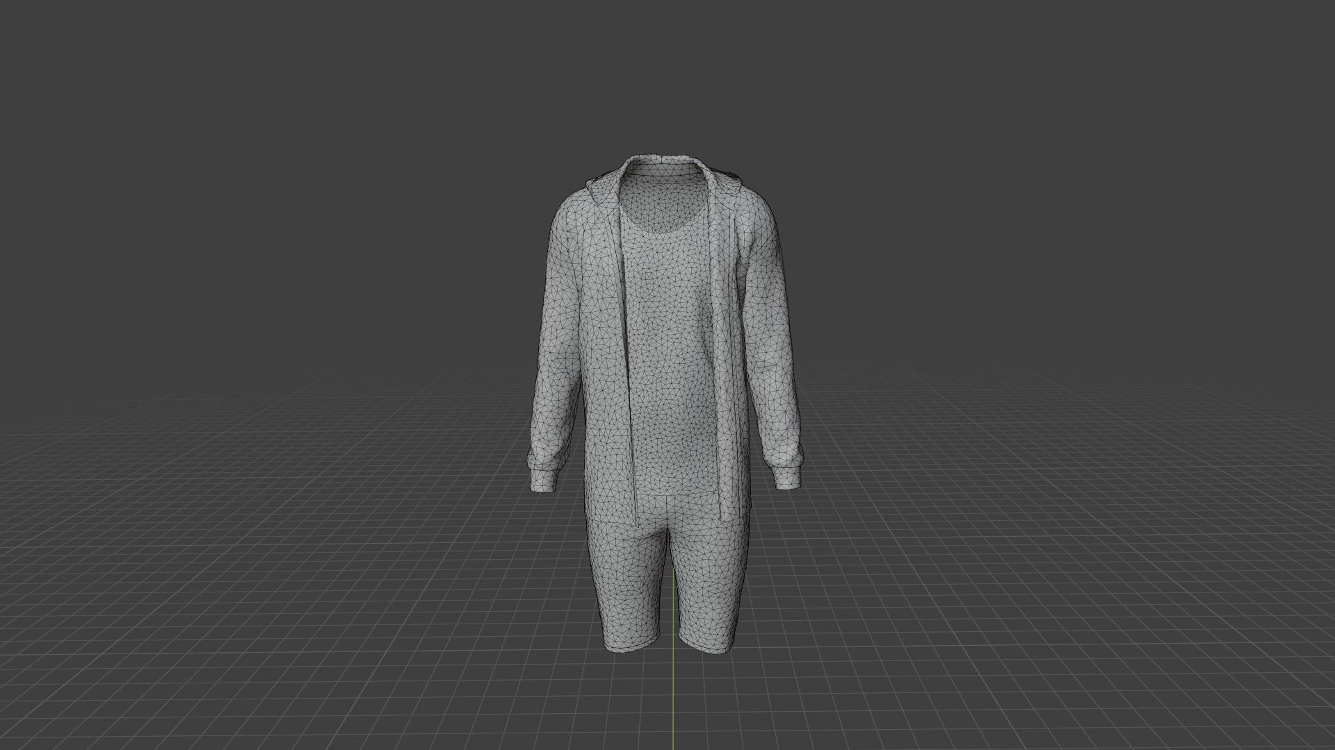 Sport Suit Low-poly 3D model_8
