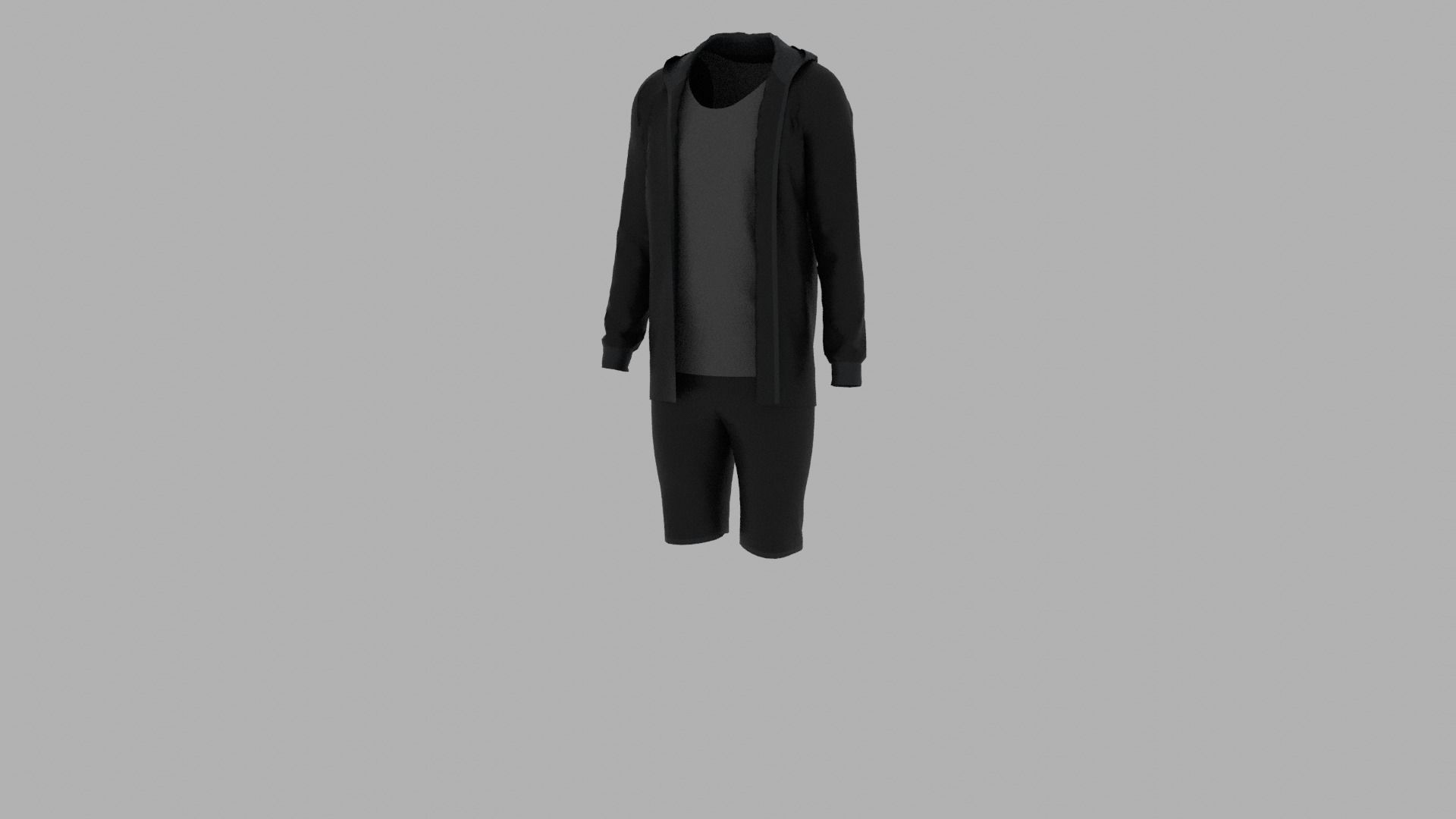 Sport Suit Low-poly 3D model_2