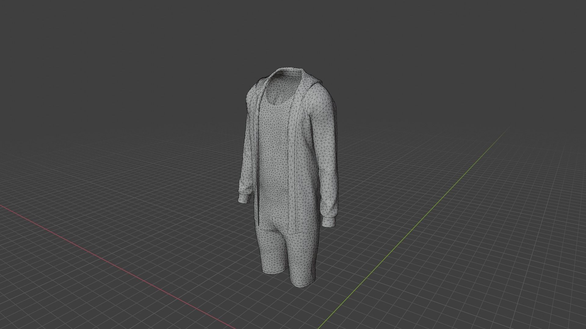 Sport Suit Low-poly 3D model_9