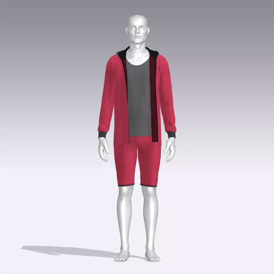 Sport Suit Low-poly 3D model_0