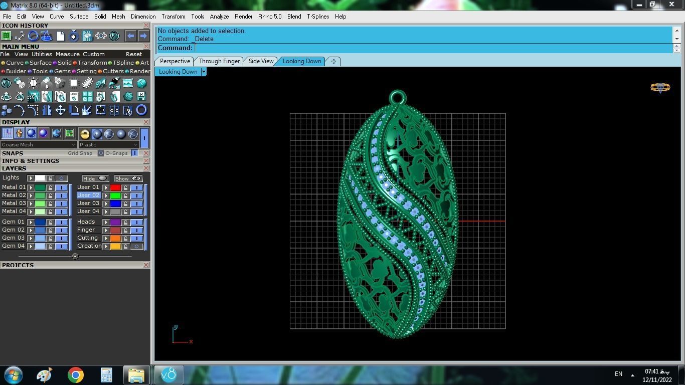 Traditional Gold Set 3D print model_13