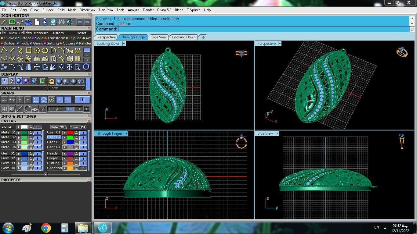 Traditional Gold Set 3D print model_15