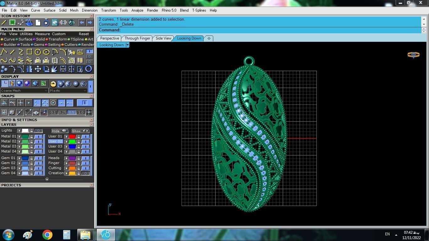 Traditional Gold Set 3D print model_16
