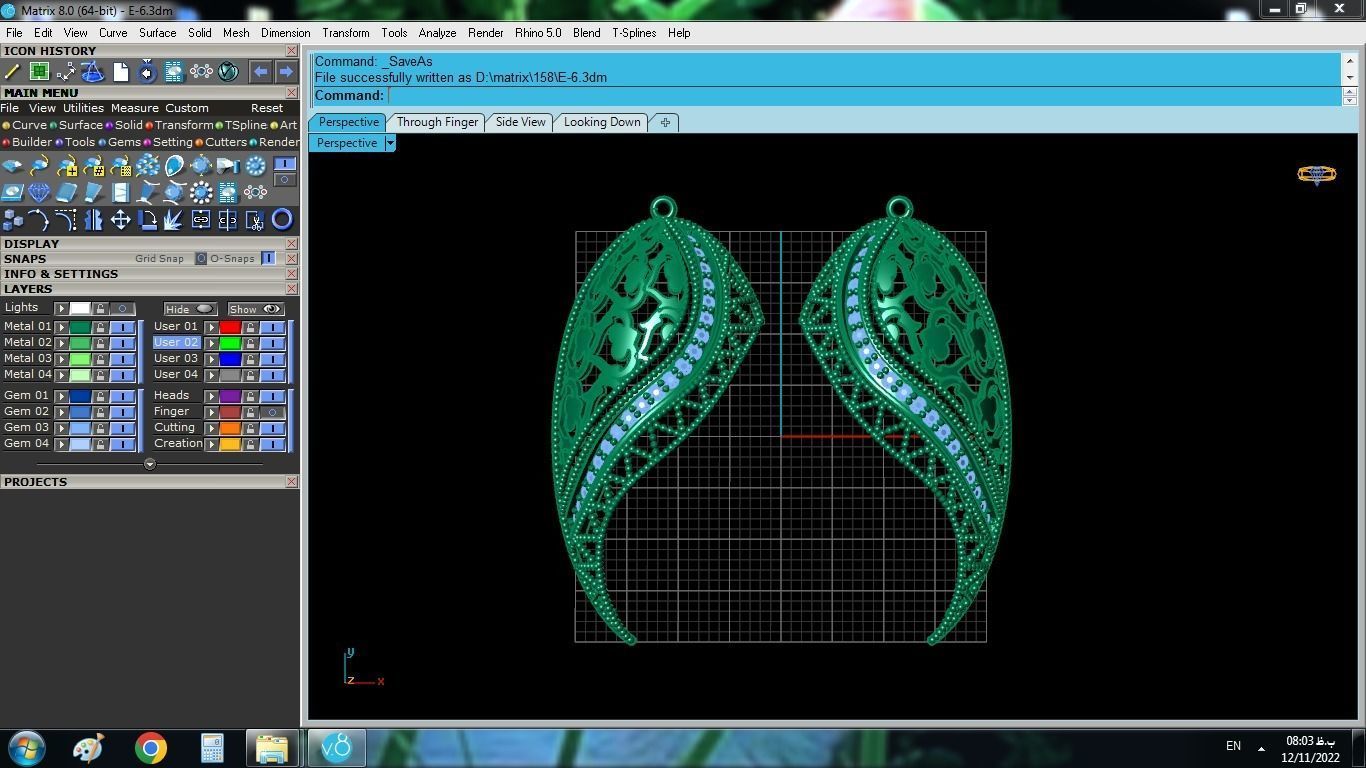 Traditional Gold Set 3D print model_8