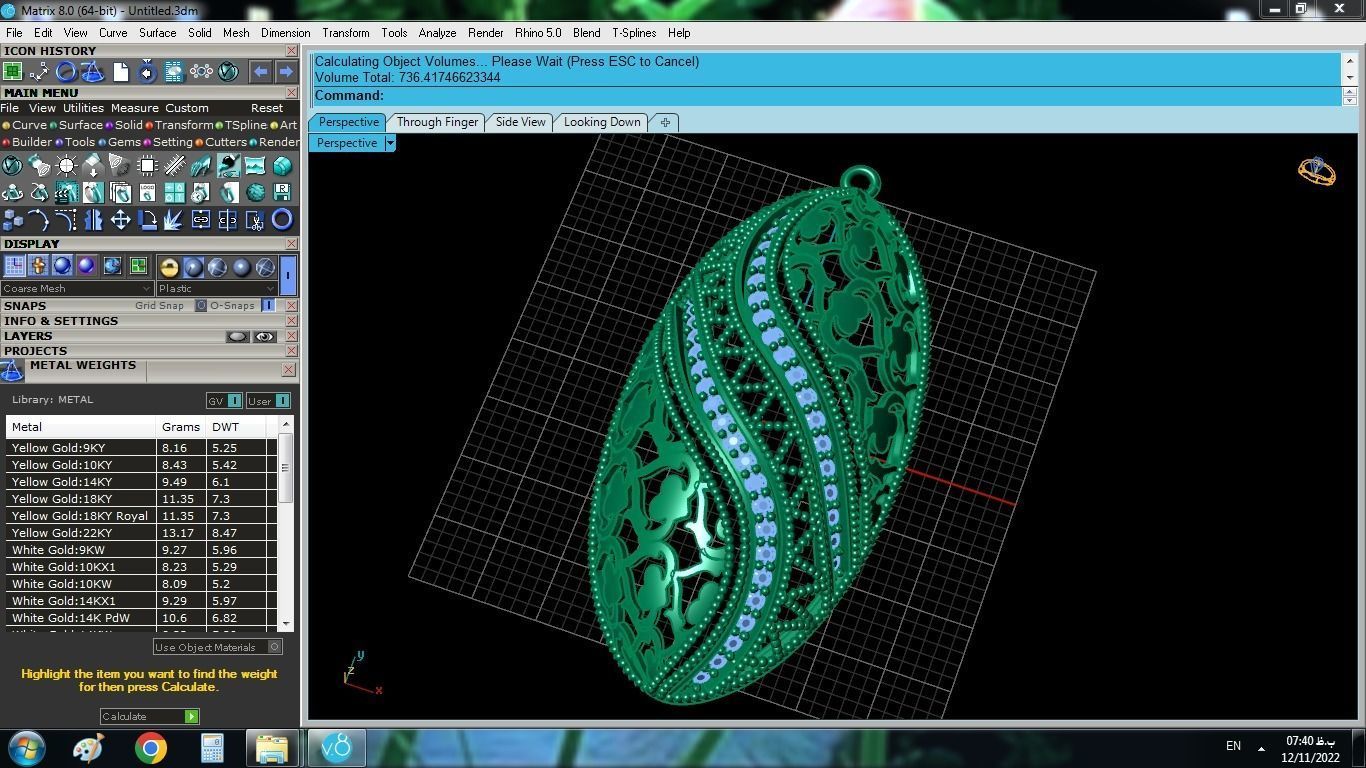 Traditional Gold Set 3D print model_11