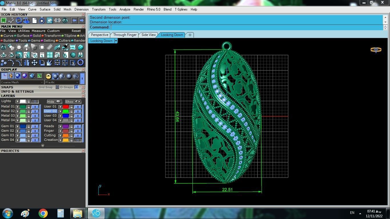 Traditional Gold Set 3D print model_12