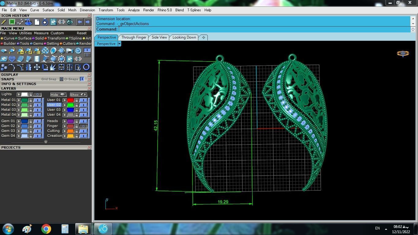 Traditional Gold Set 3D print model_7