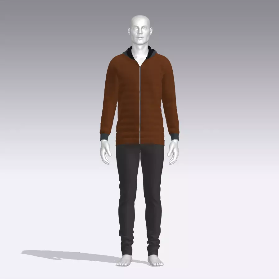 Sport Suit Low-poly 3D model_0