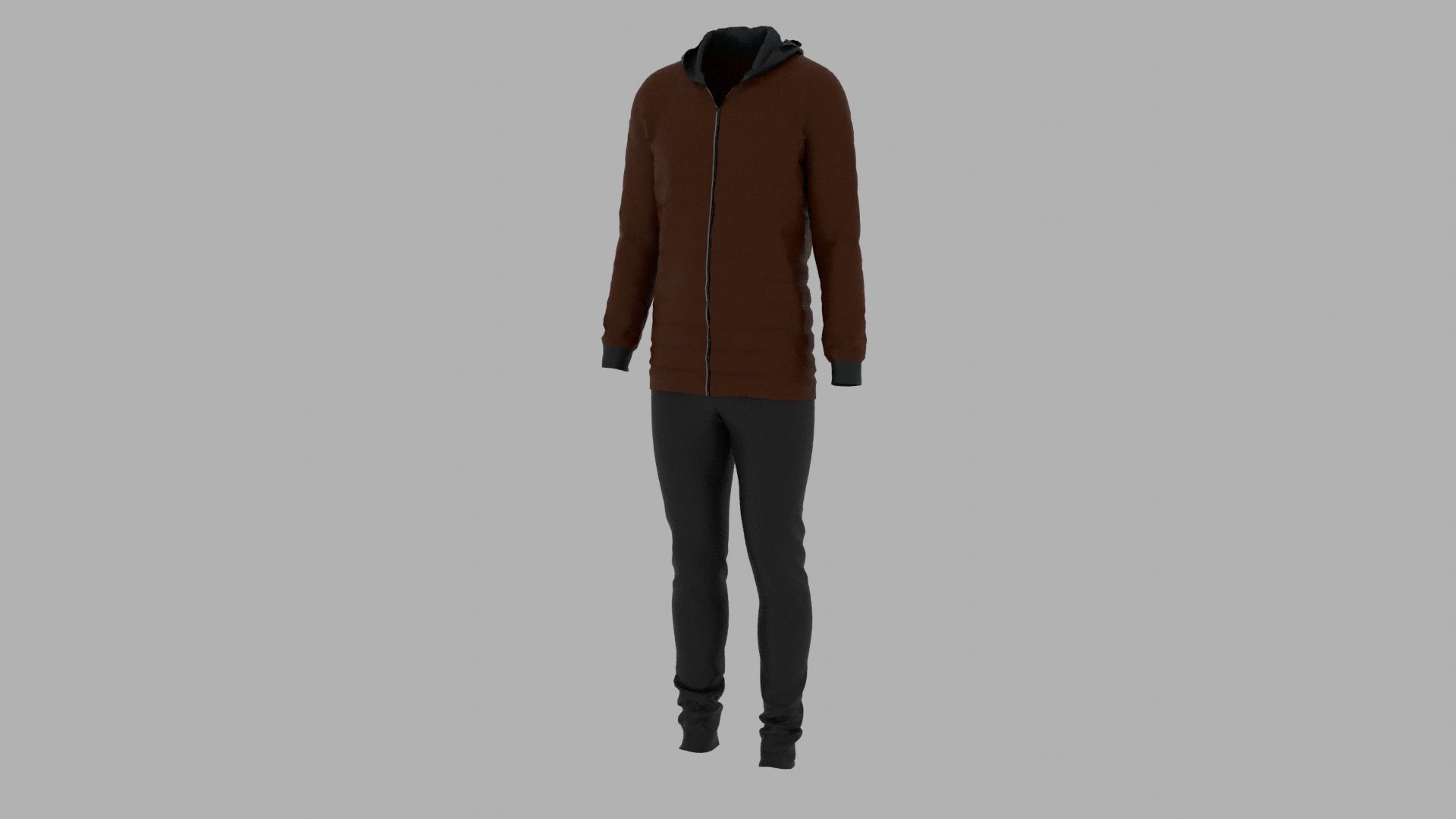 Sport Suit Low-poly 3D model_2