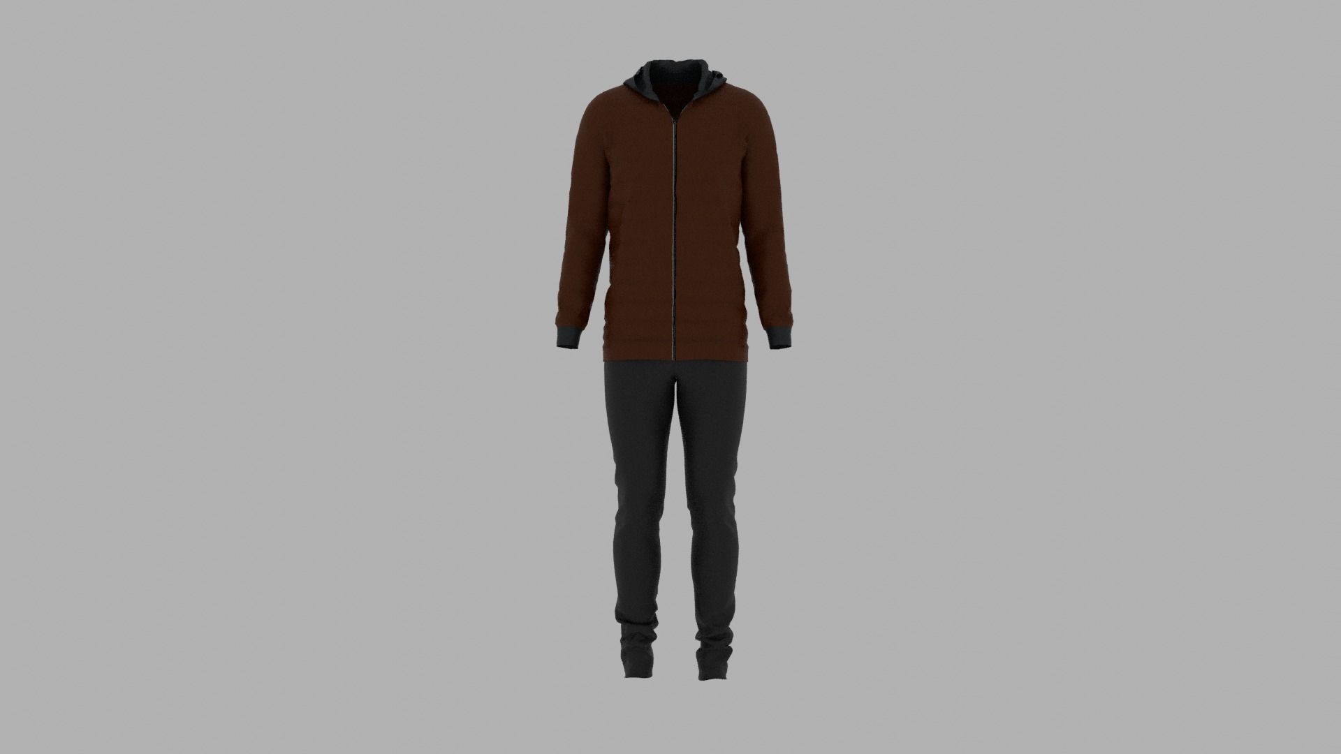 Sport Suit Low-poly 3D model_1
