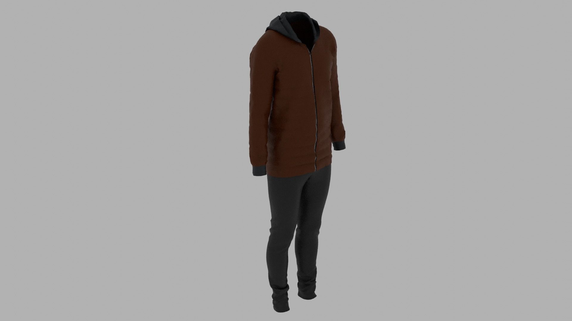 Sport Suit Low-poly 3D model_5