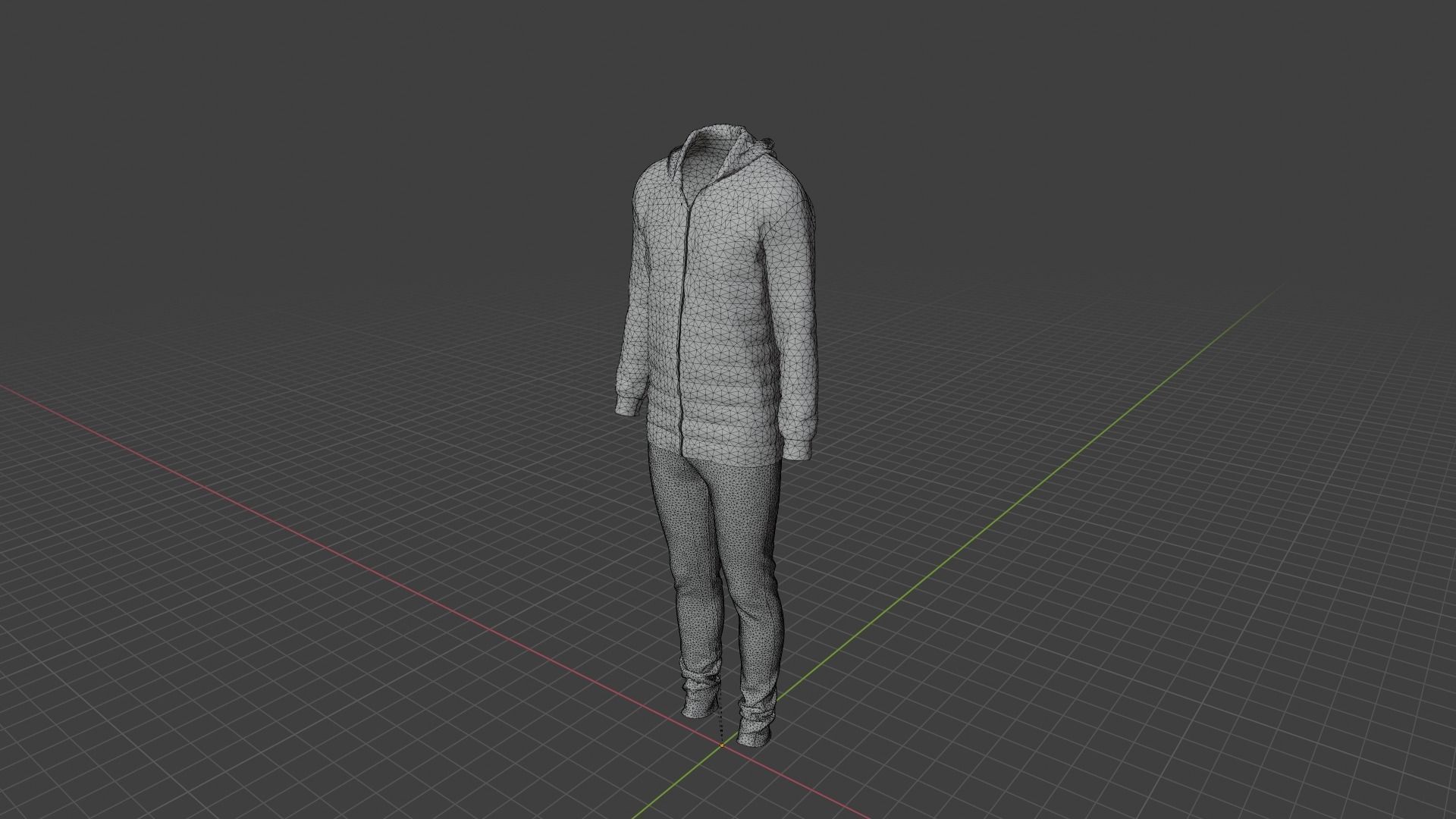 Sport Suit Low-poly 3D model_9