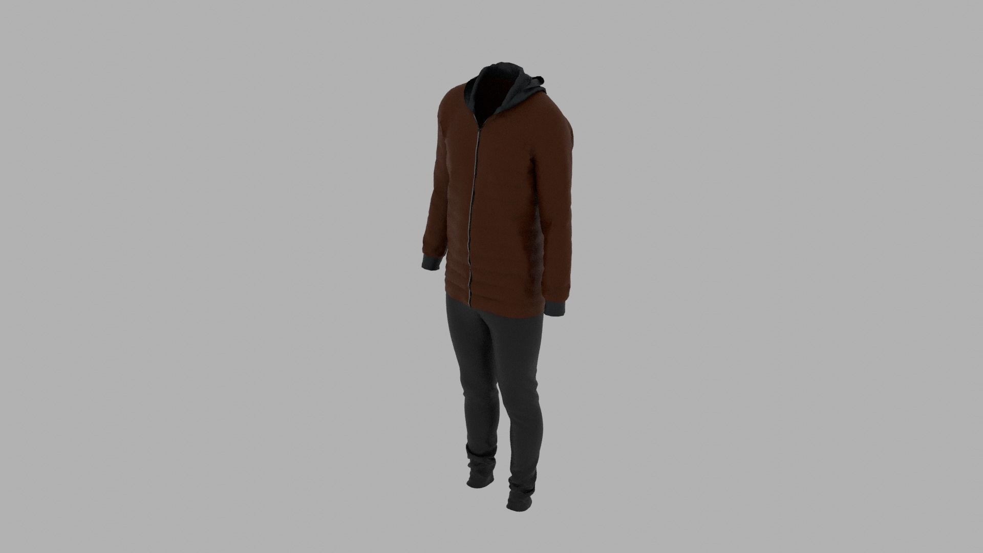 Sport Suit Low-poly 3D model_4