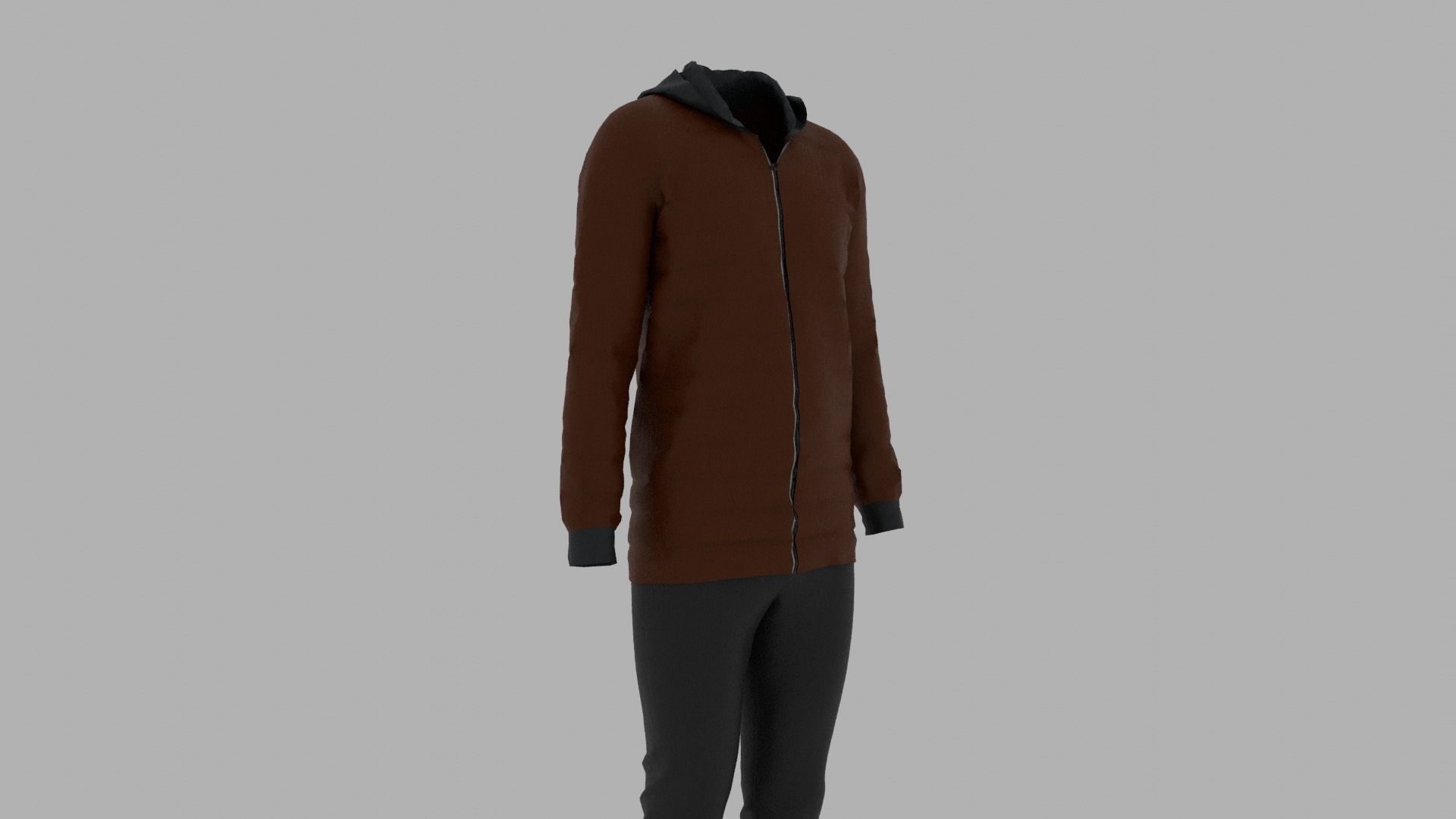 Sport Suit Low-poly 3D model_6
