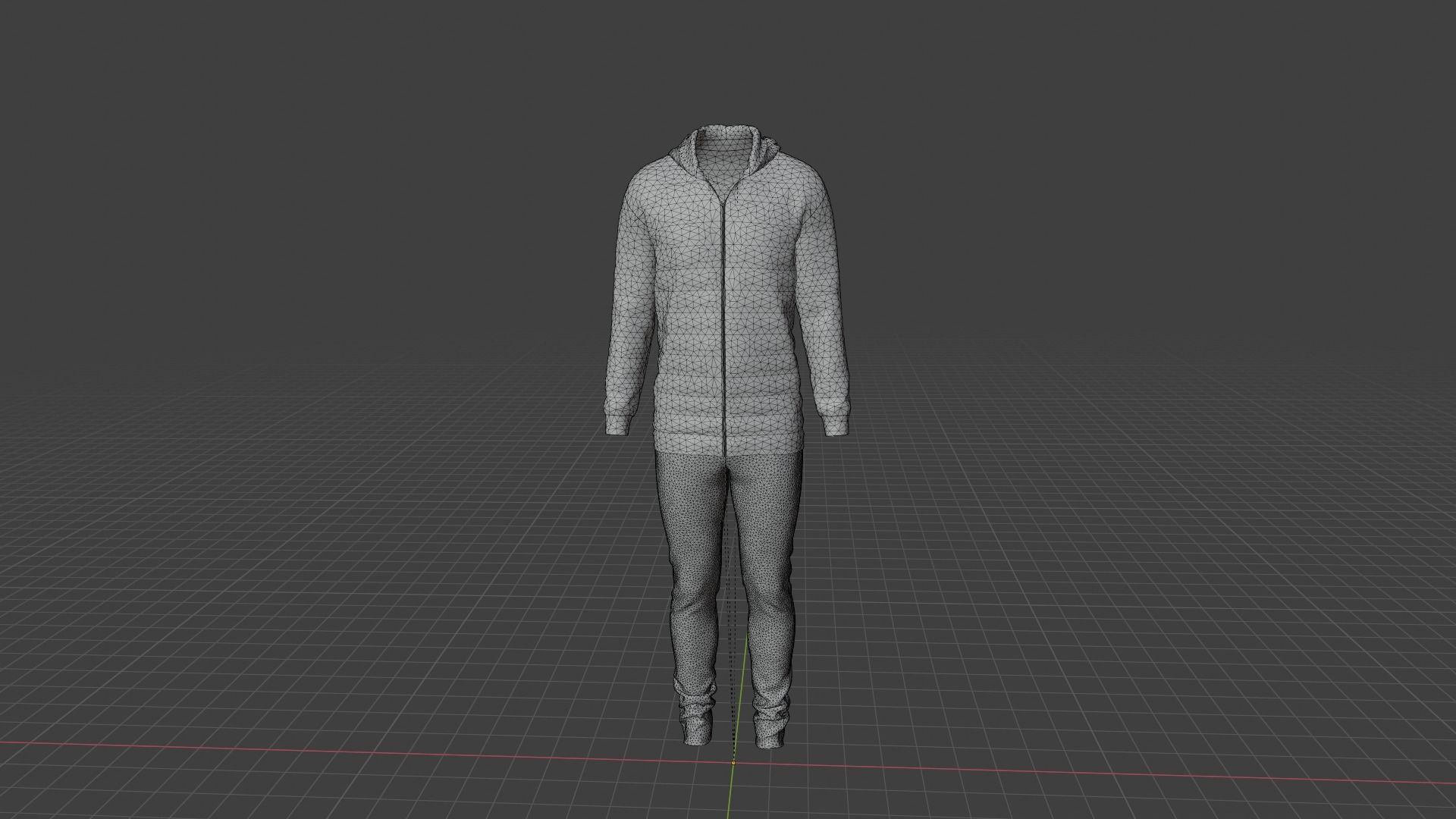 Sport Suit Low-poly 3D model_8