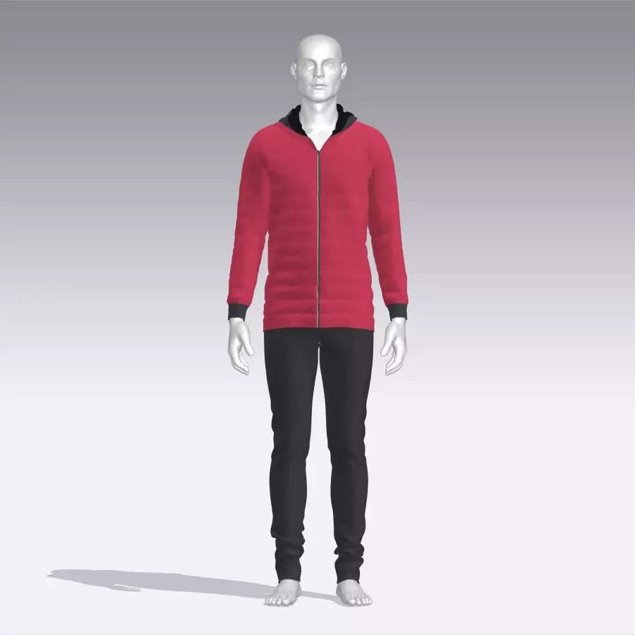 Sport Suit Low-poly 3D model_0