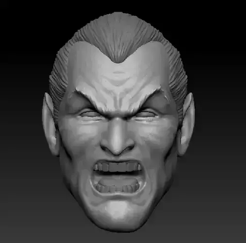 BA Head Screaming  3D print model