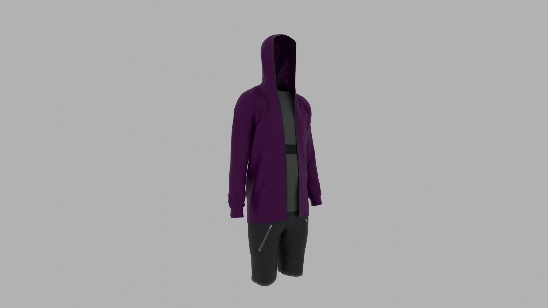 Sport Suit Low-poly 3D model_6