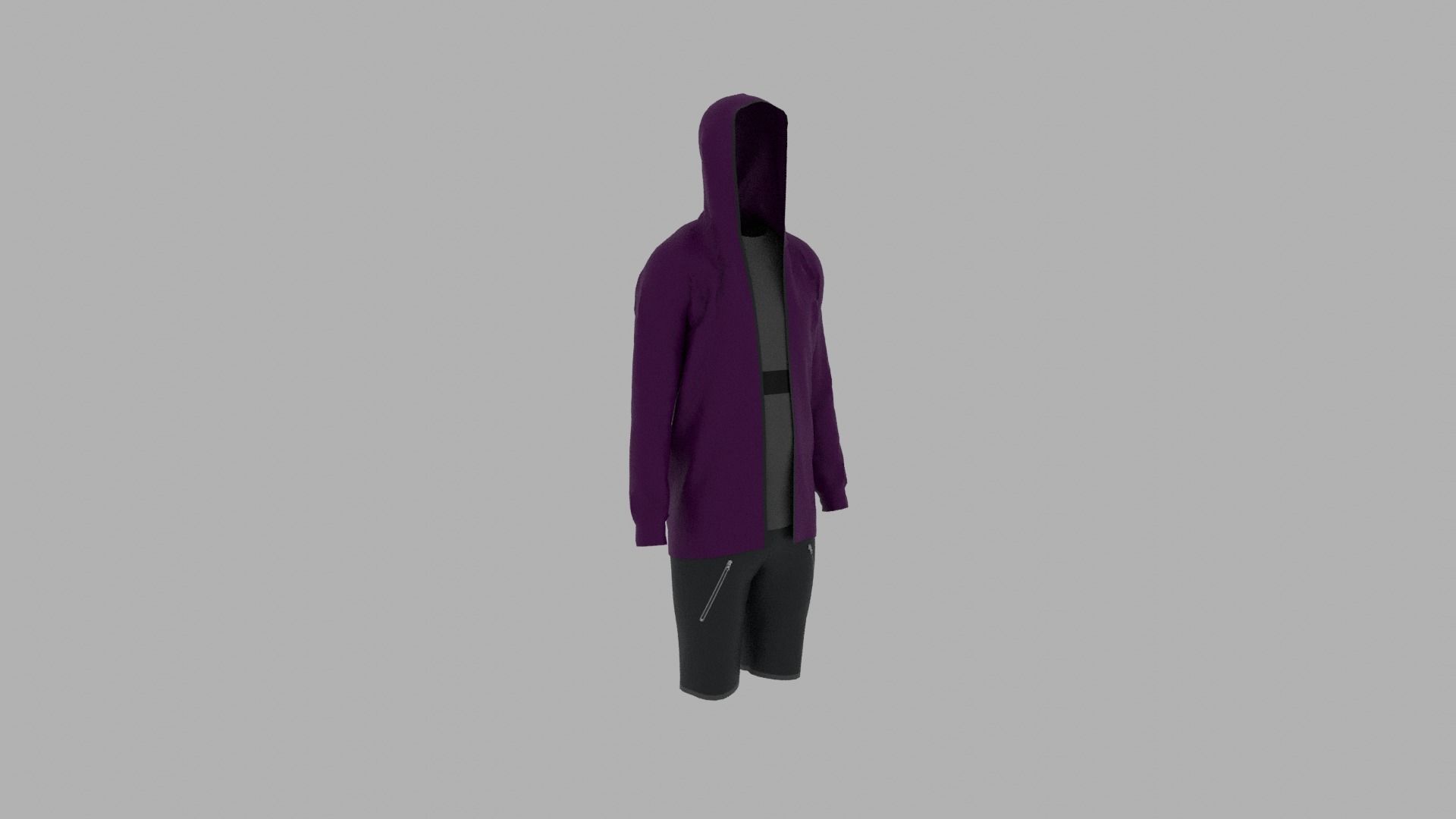 Sport Suit Low-poly 3D model_3