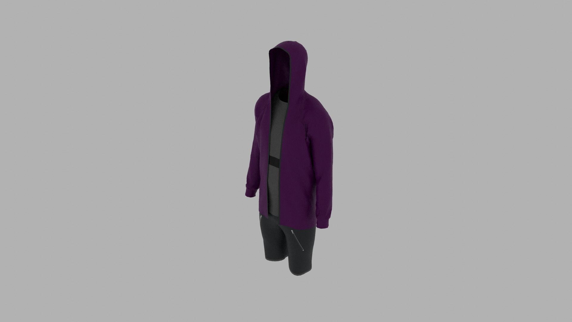 Sport Suit Low-poly 3D model_4