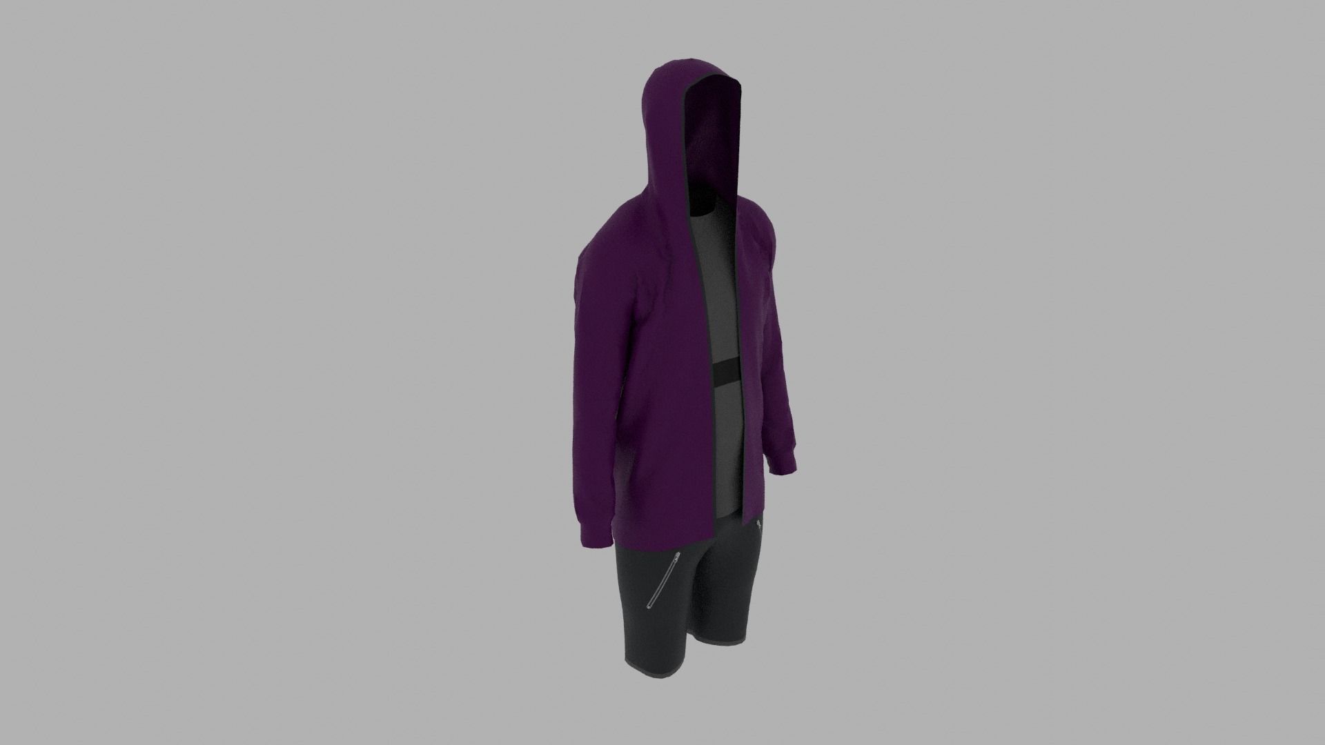 Sport Suit Low-poly 3D model_5