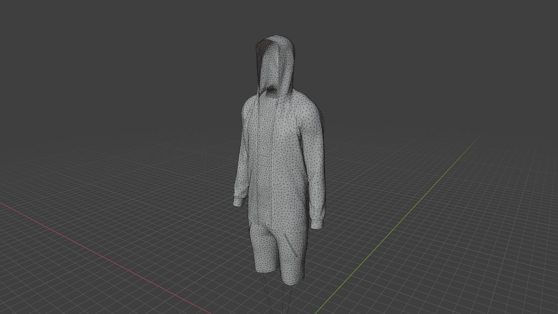 Sport Suit Low-poly 3D model_9