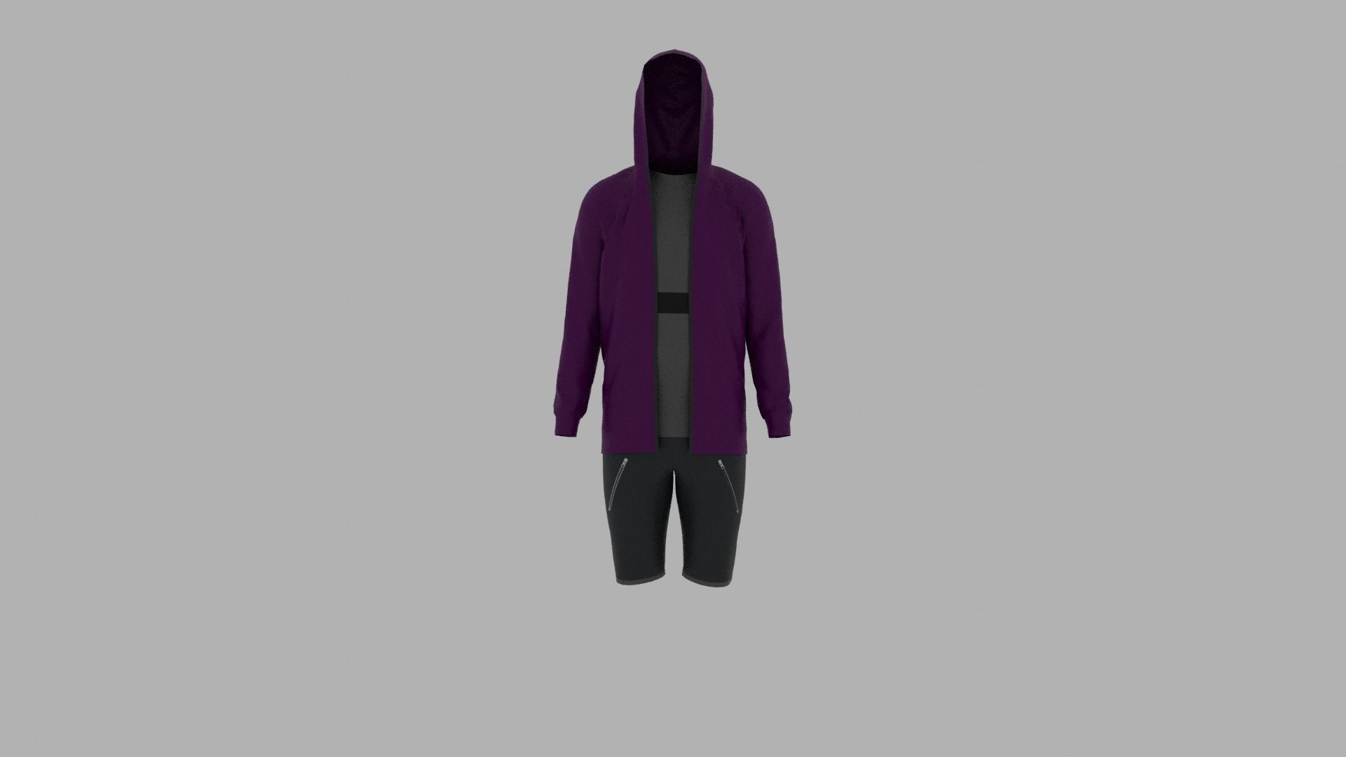 Sport Suit Low-poly 3D model_1