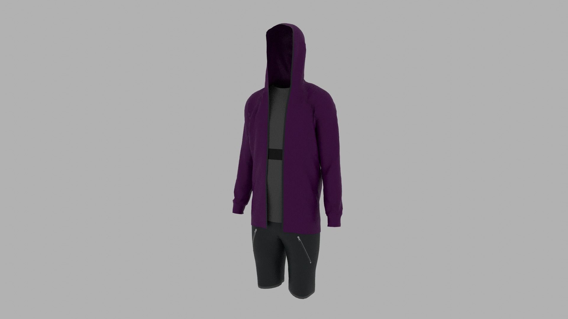 Sport Suit Low-poly 3D model_7